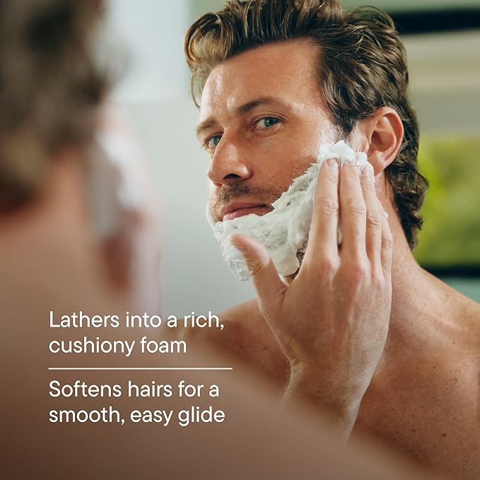 HARRY'S PLUS: Shaving Kit for Men – Gift Box with Premium Handle, 5 Razor Blade Cartridges, 2 oz Foaming Shave Gel & Travel Cover, Advanced Pivoting System – Moss