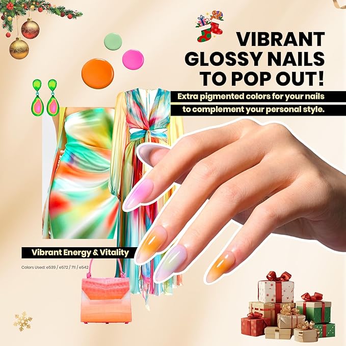 beetles Gel Polish 44pcs Winter Gel Nail Polish Set 36 Colors Brown Burgundy Red Blue Purple Green Black White with Base Top Coat UV LED Needed Salon DIY at Home Christmas Gift for Women Colorful Muse