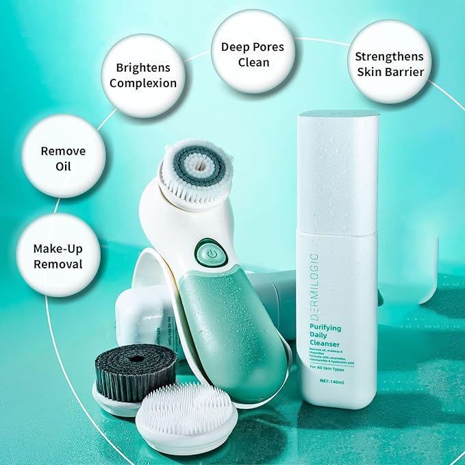 Purifying Daily Cleanser, Deep Cleanse, Hydrate & Restore, Contains Niacinamide, Ceramides and Hyaluronic Acid, Dermatologist-Tested For Bright, Balanced, Glowing skin