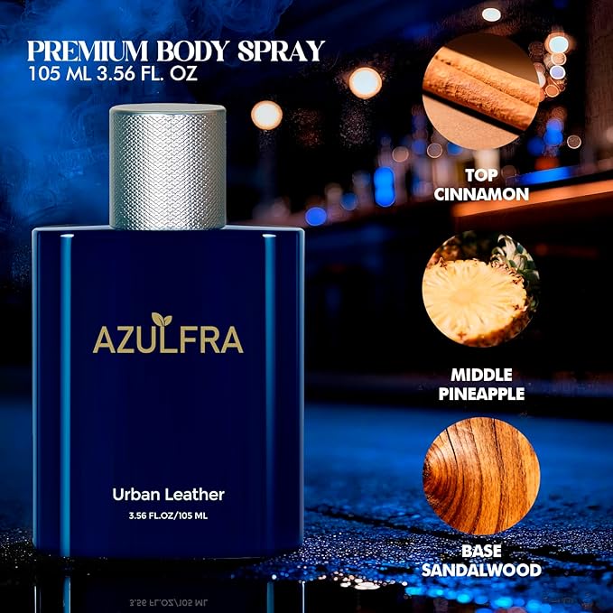 Deodorizing Body Spray for Men 3.56 Fl.Oz, Notes of Grapefruit Pineapple and Sandalwood, Long lasting Men's Fragrance Mist