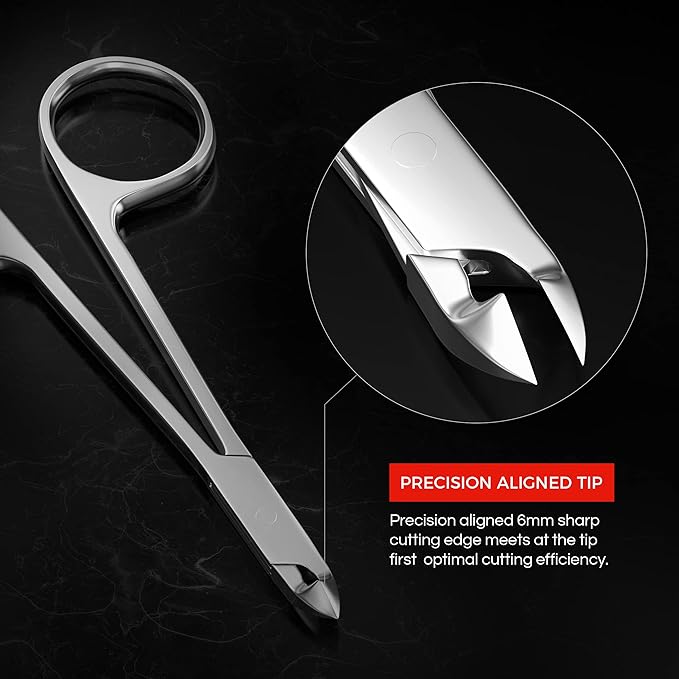 Suvorna 4" cuticle scissors for nails cuticle trimmer, cuticle nippers professional, cuticle clippers professional, cuticle scissors extra fine curved, cuticle cutter & cuticle remover for nails.