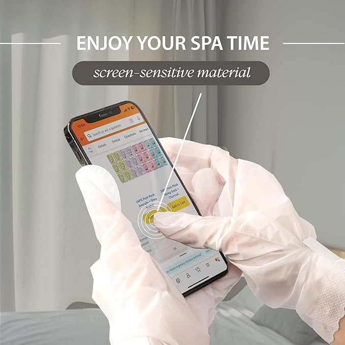 Innerest 24 PK Original Derma Beauty Hand Mask Bulk Moisturizing Hand Gloves for Dry Hands Nail Care Essential, Best Mother's Day Gift Idea, Self Care Women Gift (Shea Butter + Avocado)