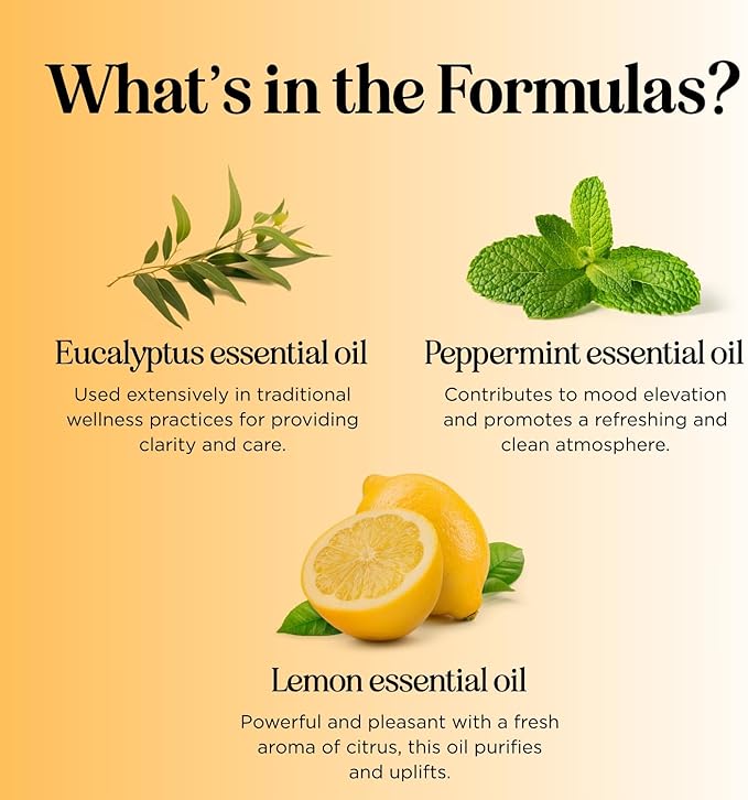 Aromatherapy Roll on Essential Oils Set - Wellness Essential Oils Set Variety Pack with Focus Uplift & Breathe Essential Oil Rollers - Fun & Cute Wellness Gift for Young Women and Teens (3 Pack)