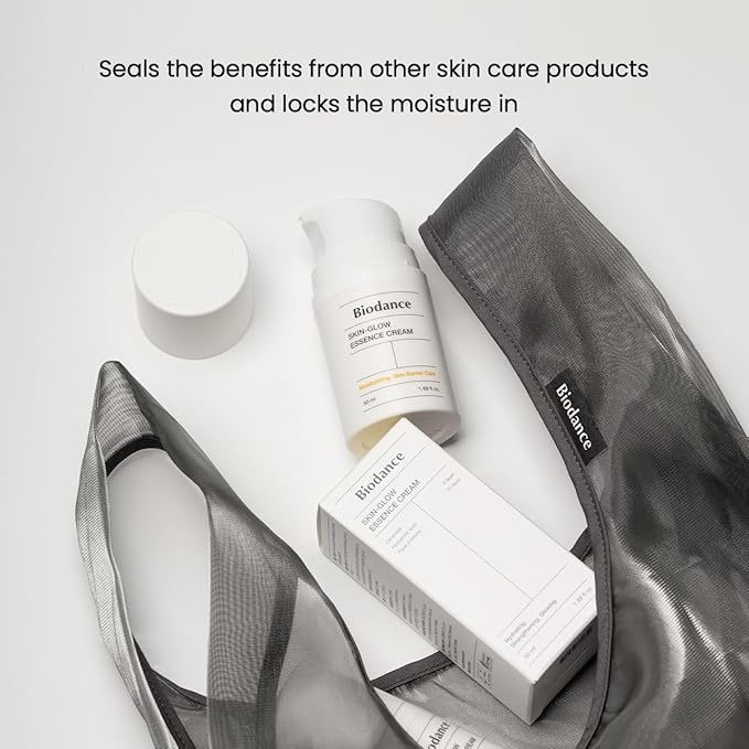 BIODANCE Skin-Glow Essence Cream, Moisturizing, Anti-Aging, Hyaluronic Acid & Ceramide Facial Moisturizer, Korean Skincare, Stocking stuffers for teen girls | 1.69 fl.oz, 50ml