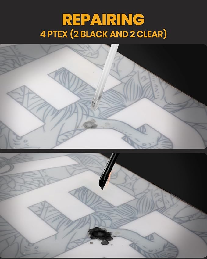 OutdoorMaster Ski Snowboard Tuning and Waxing Kit with Waxing Iron,Universal Wax,Edge Tuner,Brush,Wax Scraper,Ptex,Fixer Screw,Rubber Band