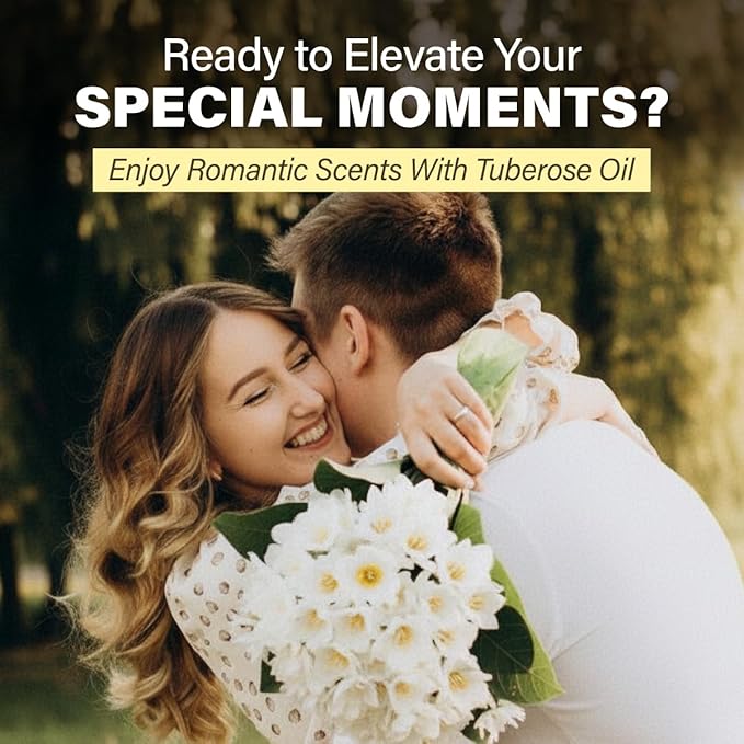 KUKKA Tuberose Essential Oils - 1 Fl Oz - for Hair, Skin, Diffuser, Aromatherapy & DIY Soap Making Scent