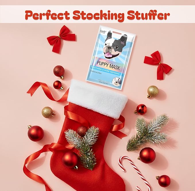 Epielle Character Face Mask Fuzzy Friends 6 Pack, Fun & Effective Korean Skin Care, Spa Party Favors, Stocking Stuffers, Birthday Gifts for Women, Thanksgiving Essentials