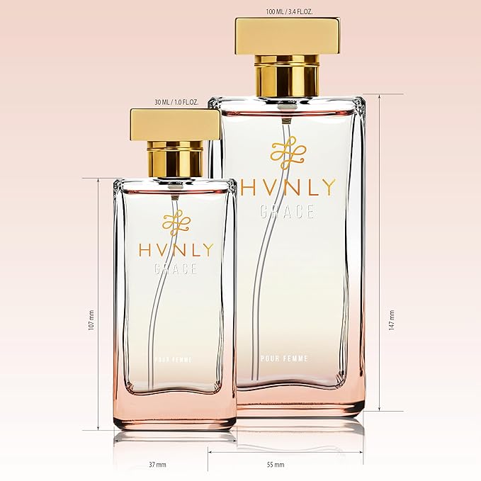 HVNLY Grace EDP | Perfume For Women | An Ideal Gift | Long Lasting Premium Floral Fragrance | Vanilla, Orange Blossom, Lily Of The Valley | Best For Office Wear, Casual Wear | 1.0 fl.oz