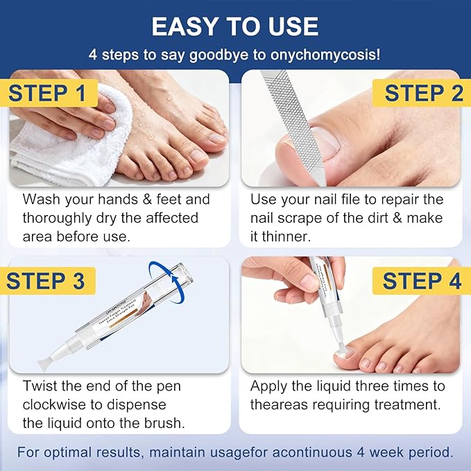 Toenail Fungi Treatment Extra Strength - Fungi Nail Pen, Ingrown toenail treatment, nail repair, Fungus nail treatment, yellow toenail, Damaged Nails foot fungus treatment extra strength