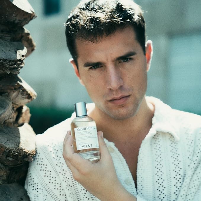 Twist Blue Rush No. 26 - Eau De Parfum Inspired by Polo Blue, Long-Lasting Perfume for Men, Melon & Cucumber, Vegan, Clean Ingredients, Fragrance - Spray 100 ml | 3.4 fl. oz.