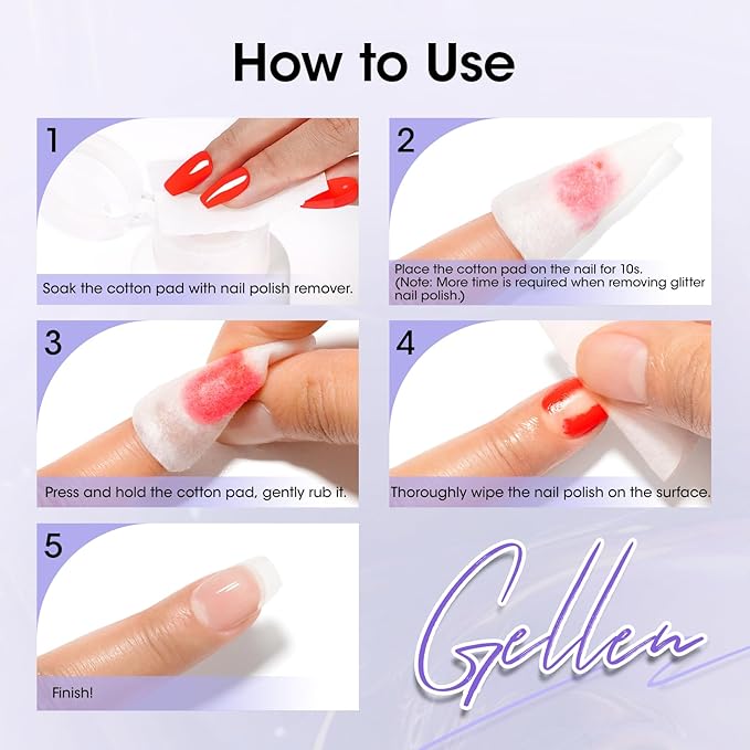 Gellen Nail Polish Remover Milk Scent, Acetone Free Nail Polish Remover for Quick Dry Nail Polishes, Gentle Fingernail Polish Remover, Ultra-Powerful Pump Design, 6.09 Fl Oz