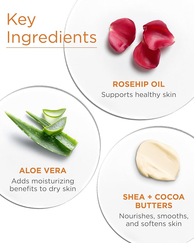 Andalou Naturals Vitalizing Body Lotion Mandarin Vanilla - Hydrating Daily Moisturizer to Nourish Dry Skin - With Shea Butter, Cocoa Butter, Rose Hip Oil, Argan Oil, & Aloe Vera - 8 fl oz