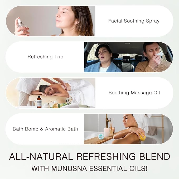 Peppermint Essential Oil, 100% Pure & Natural Peppermint Oil 100ML, Premium Grade Aromatherapy Oil for Skin Body Hair Care, Freshening Air, Mood, Diffuser, Massage, Soap and Candle Making