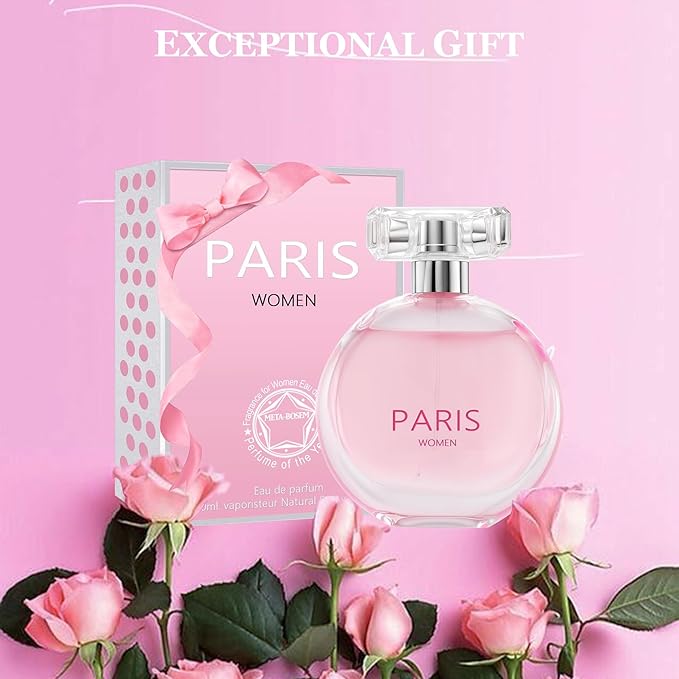 META-BOSEM Perfume for Women Set (100ml x 4PCS Variety Pack), LFBloom, ParisW, LVBella, MissCoco, Long Lasting Perfume for Women All Day Use