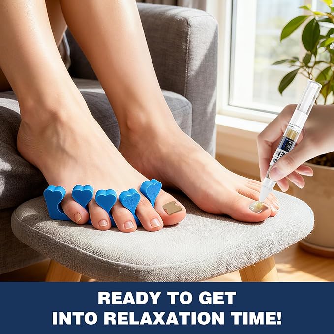 iKeener Toe Nail Fungus Treatment- Extra Strength Toenail Fungus Treatment Pens for Athletes Foot, Tea Tree Oil + 25% Undecylenic Acid for Toenails and Fingernails, Home Use 0.5 Fl Oz (Pack of 5)