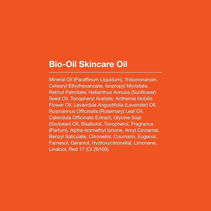 Bio-Oil Skincare Body Oil Serum for Sensitive and Dry Skin, Face and Body Moisturizer for Scars & Stretch Marks, Hydrates with Vitamins E & A, Dermatologist Recommended, Non-Comedogenic, 2 Oz
