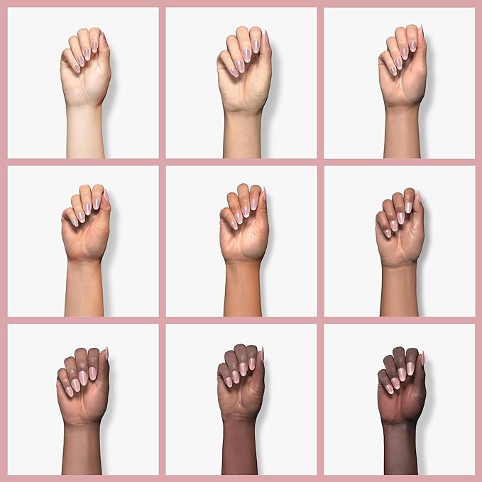 modelones Pink Gel Nail Polish, Jelly Nude Pink Gel Polish French Tip Base Colors Translucent Soak Off U V Soap Nails for Nail Art Manicure at Home 15ML