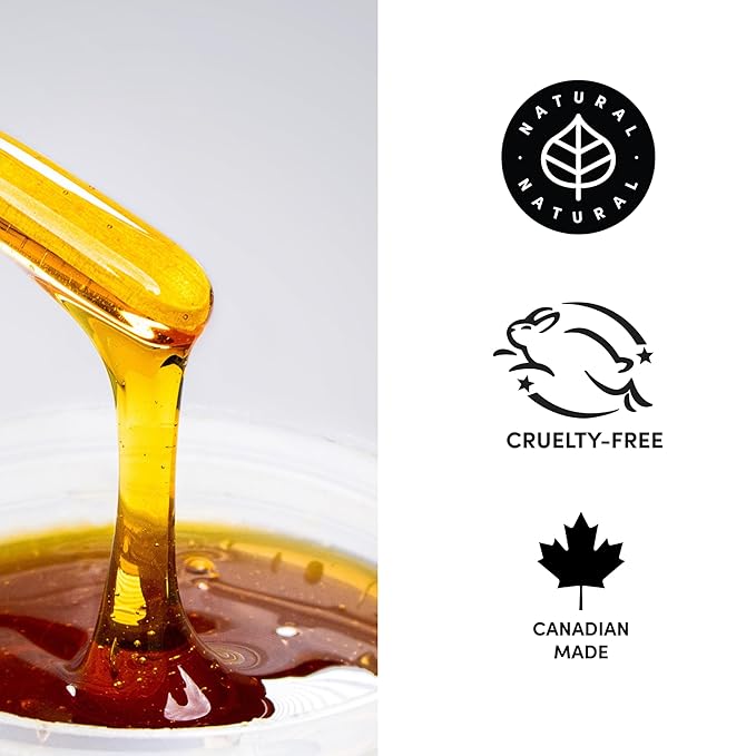 Parissa Face & Body Sugar Wax | 100% Natural, Vegan & Hypoallergenic, Gentle, Microwavable Formula for Sensitive Skin | Facial waxing kit for women | 20 Epilation Strips, 3 Spatulas | 140ml (5 Fl Oz)