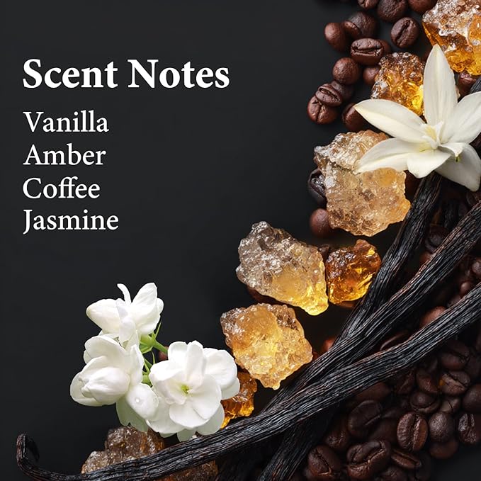 Amber Vanilla Perfume for Women, Coffee Scented Fragrance with Warm Amber & Sweet Vanilla Notes, Long Lasting Extrait de Parfum, Advanced Fragrance Travel Size 0.7 oz Eau de Parfum Spray