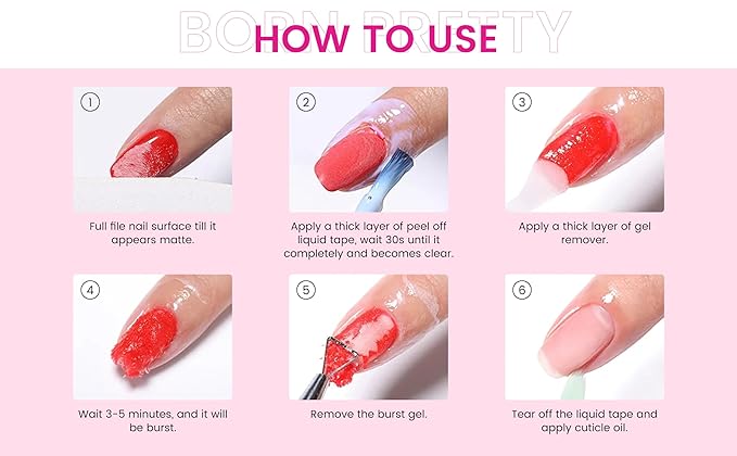 (3-pack) Professional Gel Nail Polish Remover, 15ml/0.5 fl oz, Liquid Formula, Paraben-free, For Natural and Long-lasting Gel Nail Polish Removal for nails.