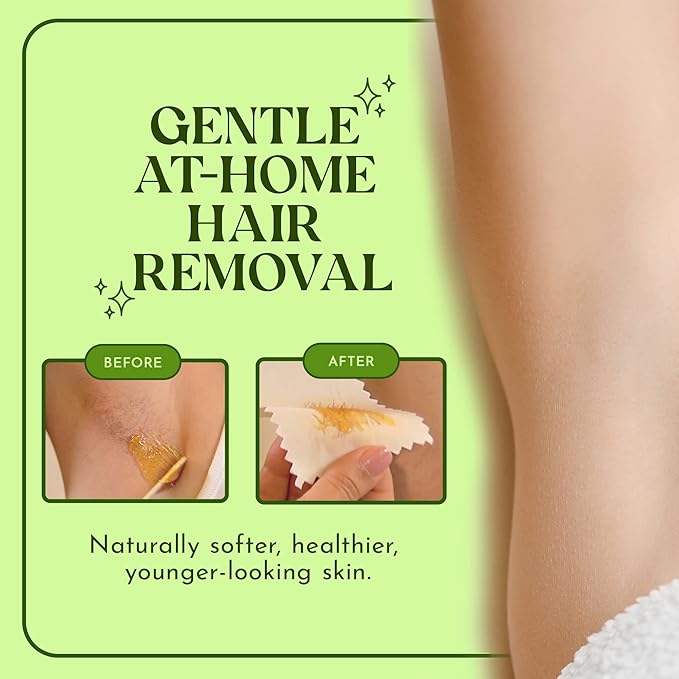 MOOM Hair Removal Wax Strips, 48 Count - Reusable & Washable Polycotton Strips for Maximum Hair Removal, Perfect for Bikini Zone, Leg, Eyebrows, Body & Face - Unisex Use