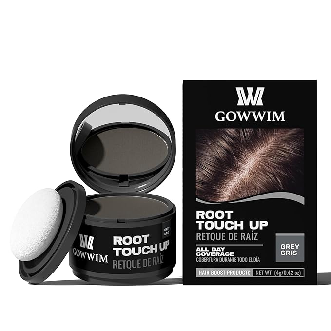 Hairline Gray Root Touch-Up Powder - Instantly Color Shadow Cover, Thin Hair Concealer, Hair Root Dye (4g)