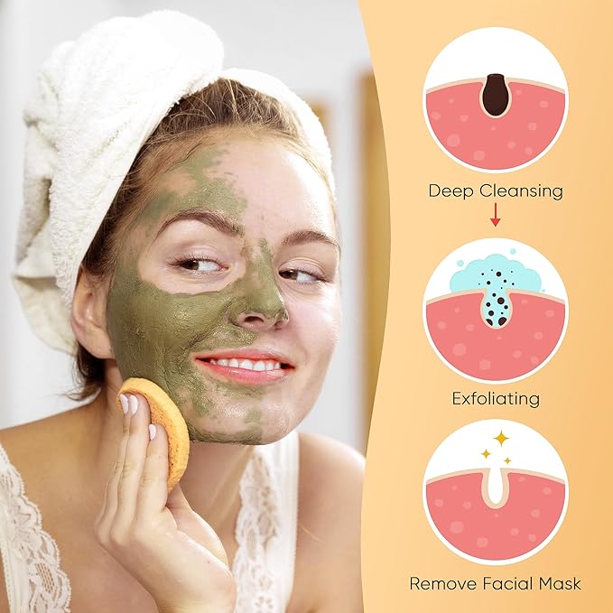 GAINWELL 200PCS Compressed Facial Sponges, Cleansing, for Personal Spa Esthetician Use