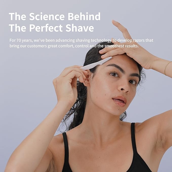 Tinkle Everglow Dermaplane Razor (6 ct), Eyebrow Razor & Face Razors for Women, Peach Fuzz Remover, Dermaplaning Tool, Stainless Steel Blades, Stocking Stuffers