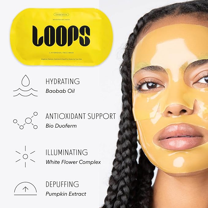 LOOPS Gang Mask Set – Weekly Reset for Rejuvenation, Double Take for Skin, Sunrise Service for – Hydrating and Pore Refining – Safe for Sensitive Skin - Gifts for Women, Stocking Stuffer