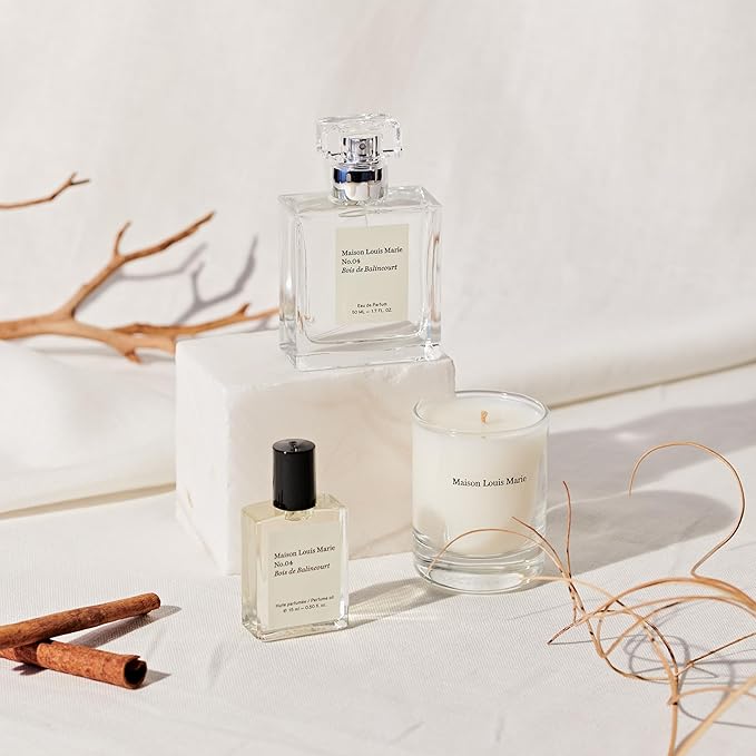 Maison Louis Marie - No.04 Bois de Balincourt Natural Roll-On Perfume Oil | Luxury Clean Beauty + Non-Toxic Fragrance (0.5 fl oz | 15 ml)