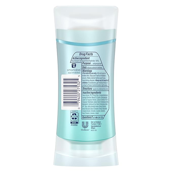 Degree Advanced Protection Antiperspirant Deodorant Sheer Powder for 72-Hour Sweat & Odor Control for Women, with Body Heat Activated Technology, 2.6 oz (Pack of 2)