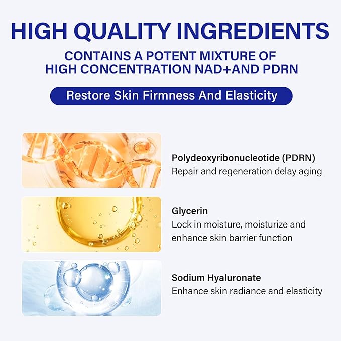 PDRN Serum丨Lifts and firms, Reduces Wrinkles, Deeply Moisturizes丨Peptides, PDRN丨Anti-aging, Improves Dullness