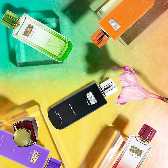 London Fragrances - Velvet Rose and Oud - Bergamot, Patchouli, Sandalwood Cologne for Men - Long Lasting Perfume for Men - 3.4 oz