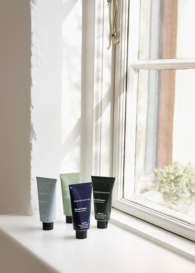 Skandinavisk FJORD Hand Cream, Scent Notes: Green Apple, Pear Blossom, Orchard Fruits and Redcurrants, Vegan Formula, 2.54 fl. oz.