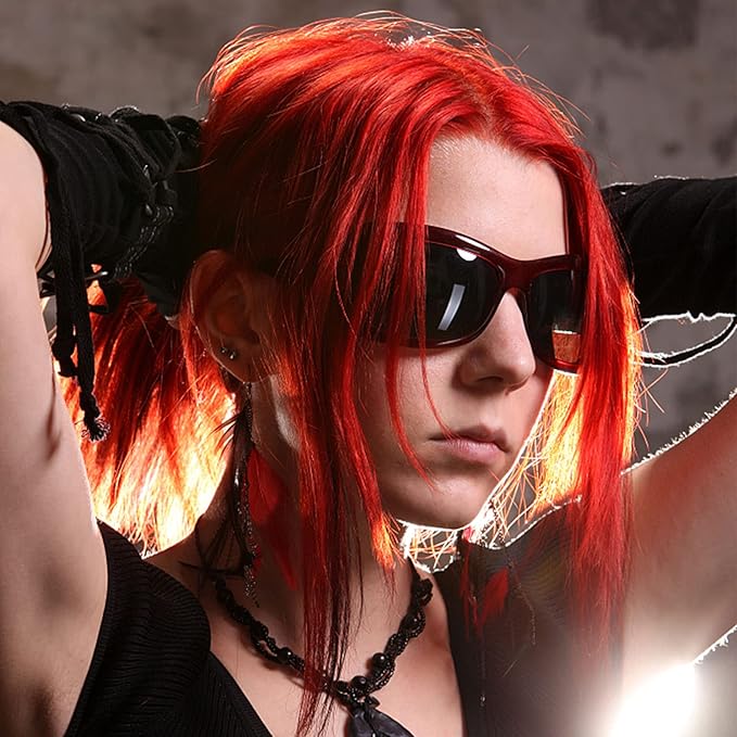 Temporary Hair Color Wax, Natural Washable Kids Women Temporary Red Hair Spray, Hair Wax Color Spray 4.23 Ounces,Hair Wax Dye Pomades Clays for Christmas Parties, Role Playing, Cosplay, Halloween(Red)