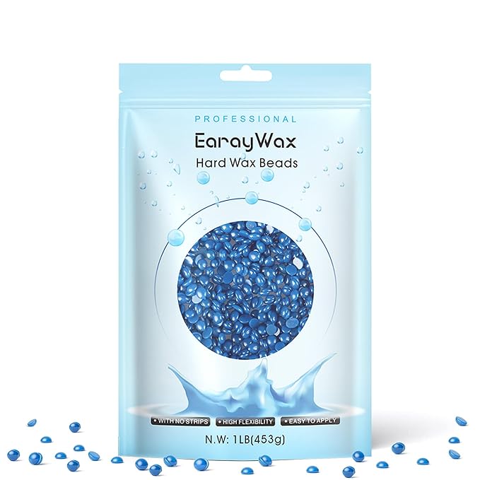 Hard Wax Beads, 1lb, Wax for Coarse Hair Removal, Sensitive Skin, Full Body, Women and Men