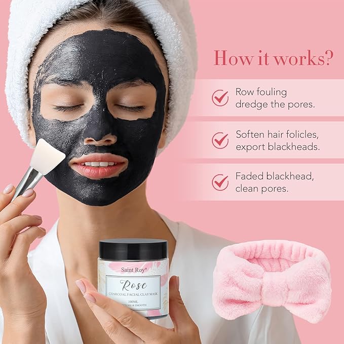 Spa Gifts for Women, Self Care Kit ROSE Scented with Facial Cleanser, Scrub Body Wash, Facial Clay Mask, Facial, Essential Oil, Birthday Gifts Skin Care Set, Mothers Day Christmas Gifts for Women