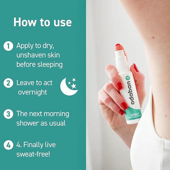 odaban antiperspirant deodorant, clinical strenght & protection, deodorant for men & women for excissive sweating, fragrance-free 1 oz (Pack Of 1)