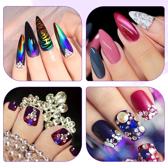 AORAEM Nail Lamp LED Nail Manicure Dryer Curing Light with Black Gooseneck and Clamp for Gel Nails