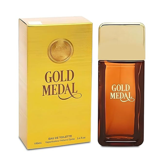 Gold Medal Sensual Woody Fragrance for Men | Long Lasting Cologne Aromatic Scent, Eau de Parfum Natural Spray - Great Holiday Gift, 3.4 Fl Oz/100 Ml