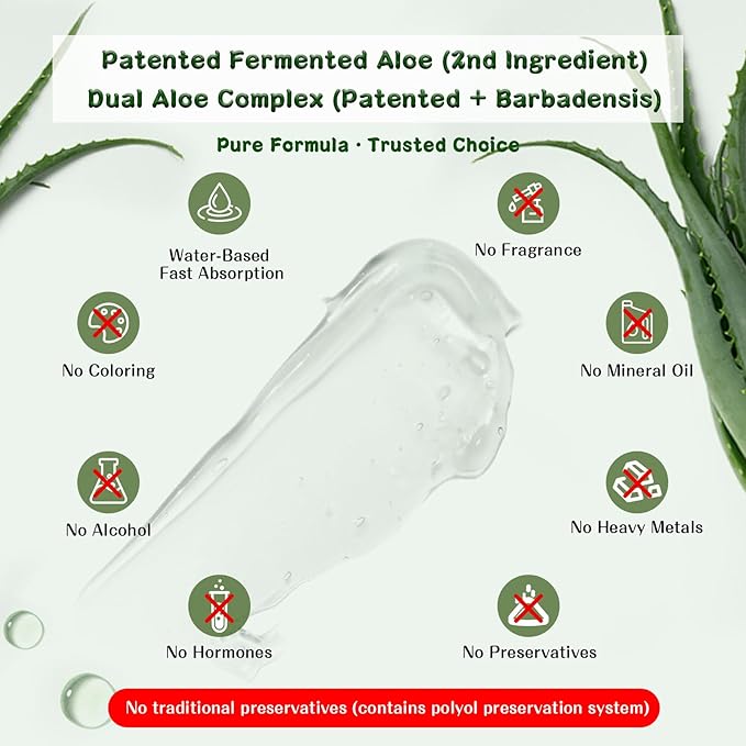 OUKEYA 1 Gallon, Aloe Vera Gel – Soothing, Hydrating, and Nourishing for Face & Body | 98% Natural Aloe Vera, Pure & Organic for After Sunburn Relief, Skincare & Hair Hydration, Calming Moisturizing