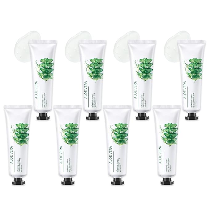 8Pcs Aloe Vera Gel for After Sun Skin Care