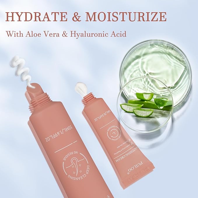 Facial Hair Removal Cream for Women, Soothing Hydrating Depilatory Cream Kit, Painless & Flawless Face, Upper Lip, Chin Hair Remover, Gentle for Sensitive Skin