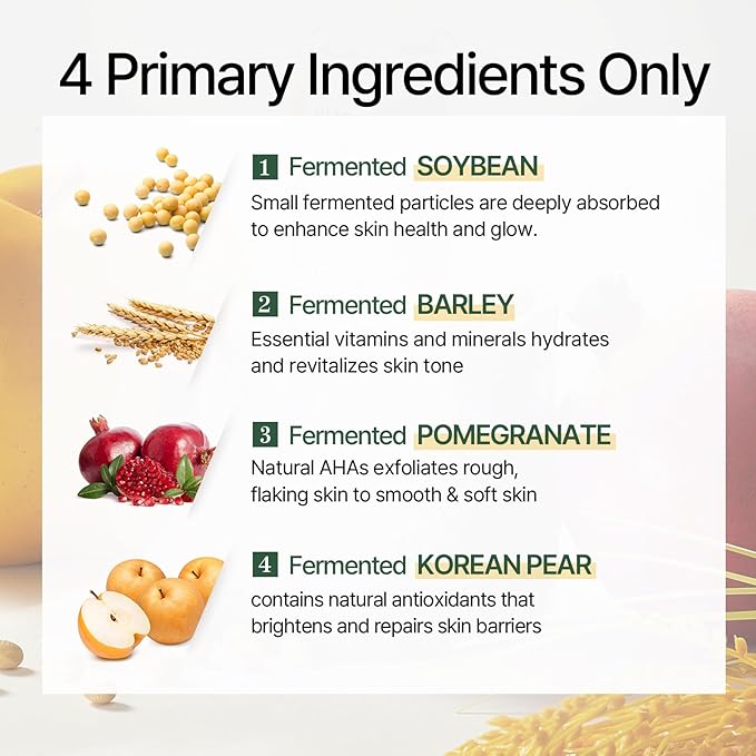 mixsoon Bean Essence - Exfoliating, Hydrating, Fermented Bean Extract, Hyaluronic Acid, Gentle Formula for Smooth Skin 20ml / 0.68 fl.oz. Korean Glass Skin Care