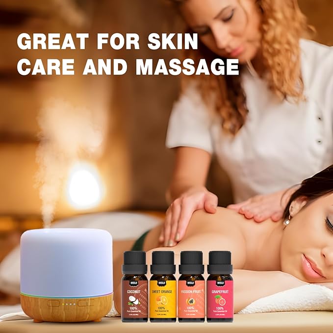 Essential Oils for Diffuser for Home,Diffuser Oils Scents for Aromatherapy,Laundry,Candle&Soap Making,Humidifiers,Fruit Scents