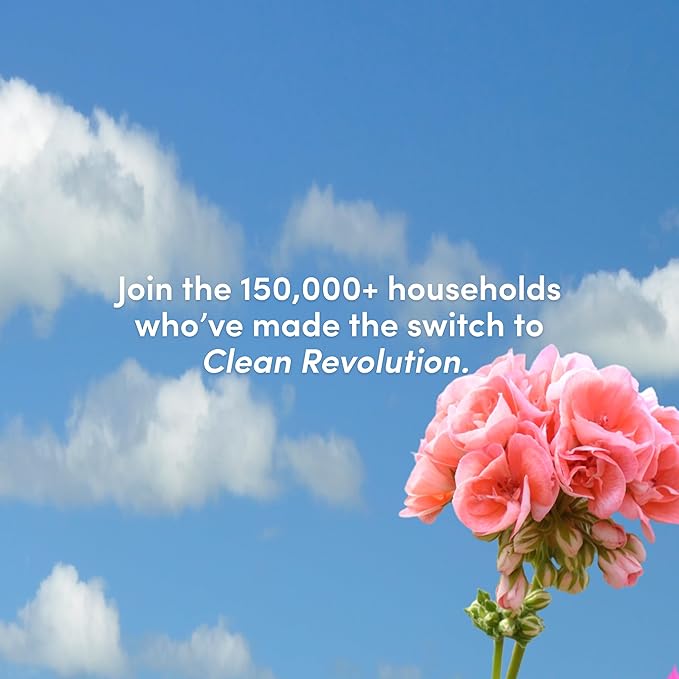 Clean Revolution Foaming Hand Soap, Gentle, Moisturizing, Ready To Use Formula, Real Essential Oils, Gluten Free, Geranium Mint, 15.25 Fl Oz