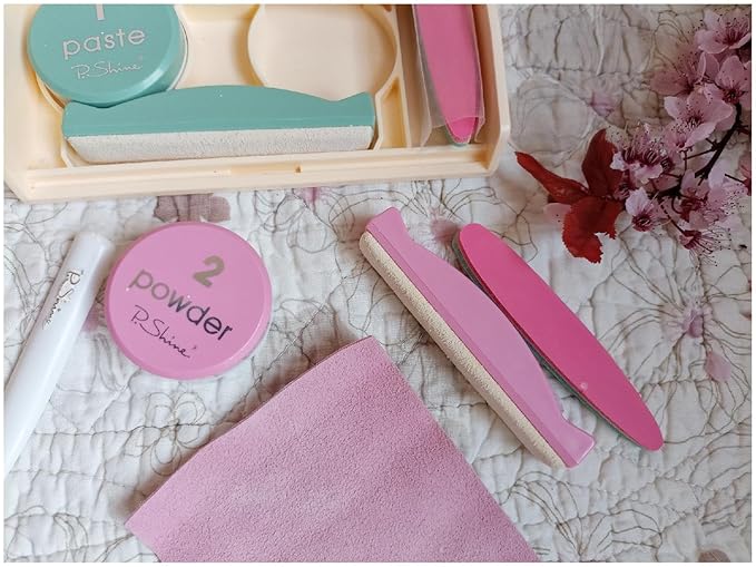 P.shine Japanese Manicure Kit - Nail Strengthener and Growth Set - Nail Hardener for Damaged Plate - Japanese Manicure Set - Plate Care