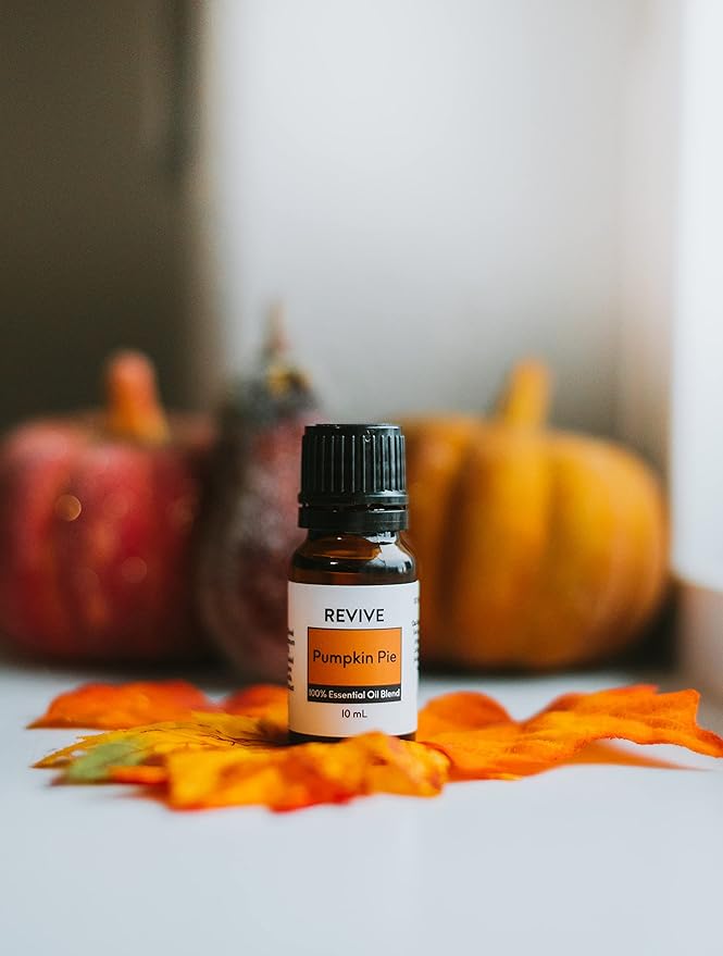 Pumpkin Pie Essential Oil Blend by REVIVEEO - 100% Pure Therapeutic Grade, for Diffuser, Humidifier, Massage, Aromatherapy, Skin & Hair Care