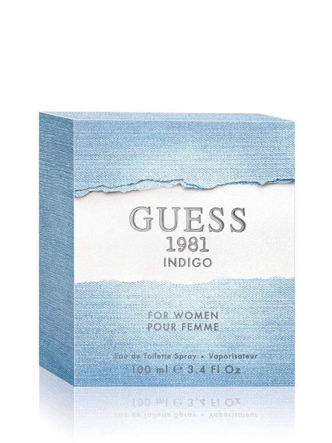 Guess 1981 Indigo Eau de Toilette Spray for Women, Blue, NS, 3.4 Fl Oz