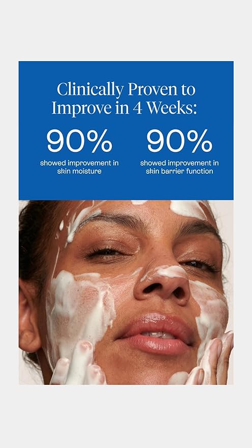 BeautyStat Universal Microbiome Barrier Repair Purifying Cleanser - Gentle Detoxifying Cleanser with Medical Grade MicroSilverBG to Protect Skin and Promote a Healthy, Radiant Glow (4oz /120ml)